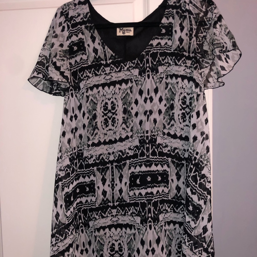 ShowMeYourMumu Short Sleeve Tunic Dress